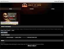 Tablet Screenshot of hprodeo.ca